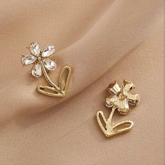 🌼🌼NEW🌼🌼Beautiful Flower Earrings with 925 Silver Posts - Picture 2 of 13